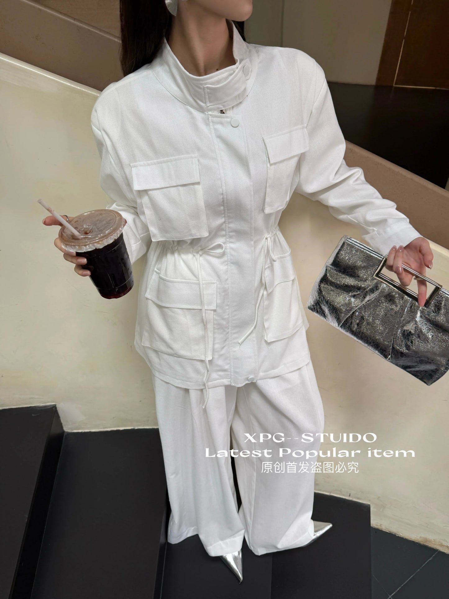 Shirt Pleated Skirt Two-piece Set