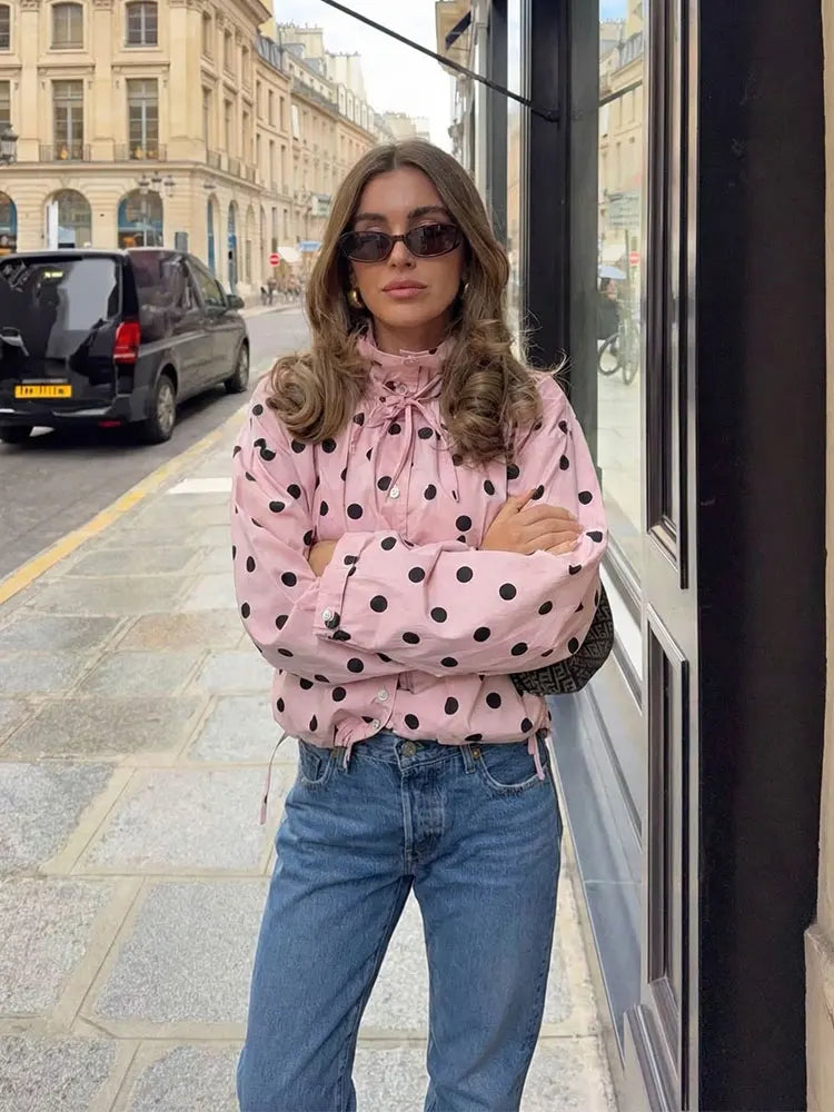 Polka Dot Pink Jackets