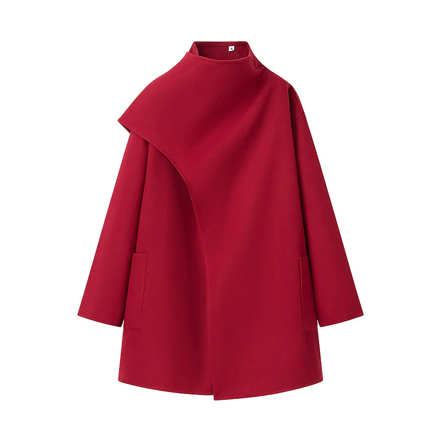 Coat  with Scarf Long Sleeve
