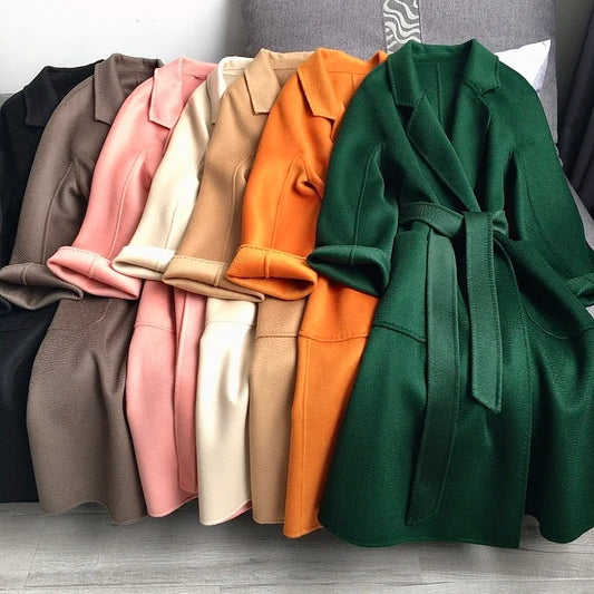 Casual Big Coat Lapel Long Seelve