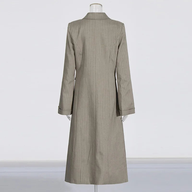 Long Coat Button Long Trench Coat