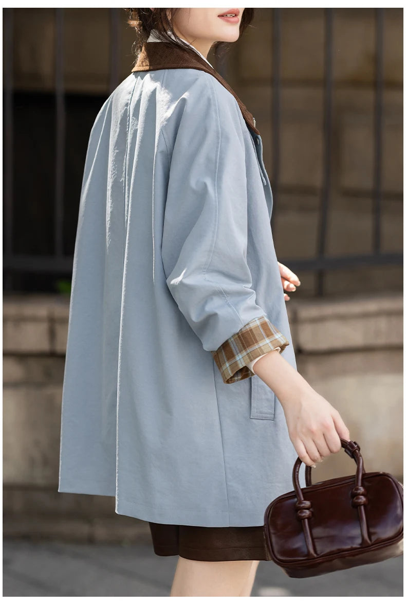 Baby blue jacket with beautiful details