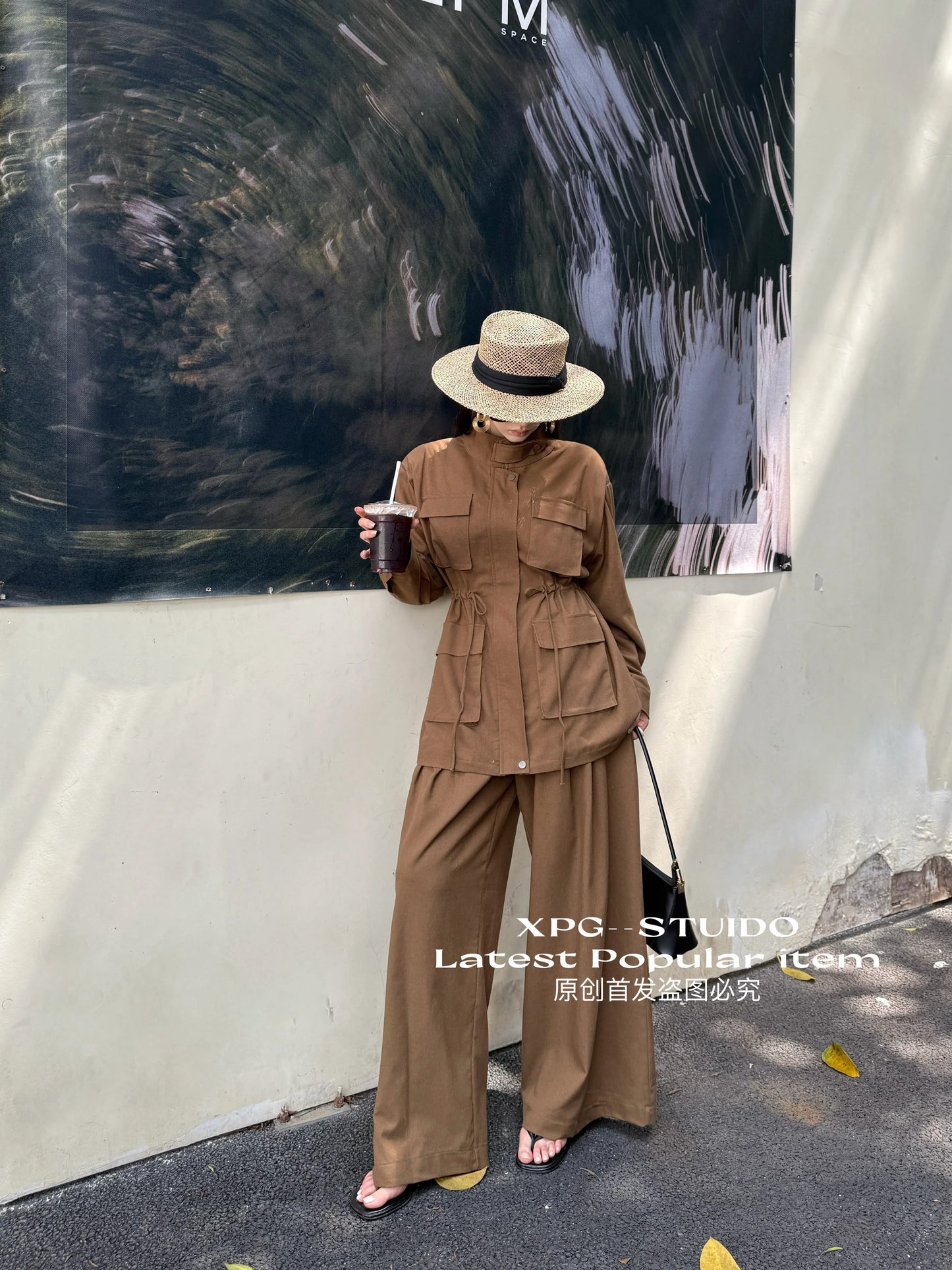 Shirt Pleated Skirt Two-piece Set