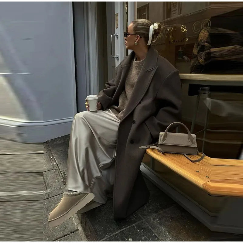 Long Coats Vintage Brown
