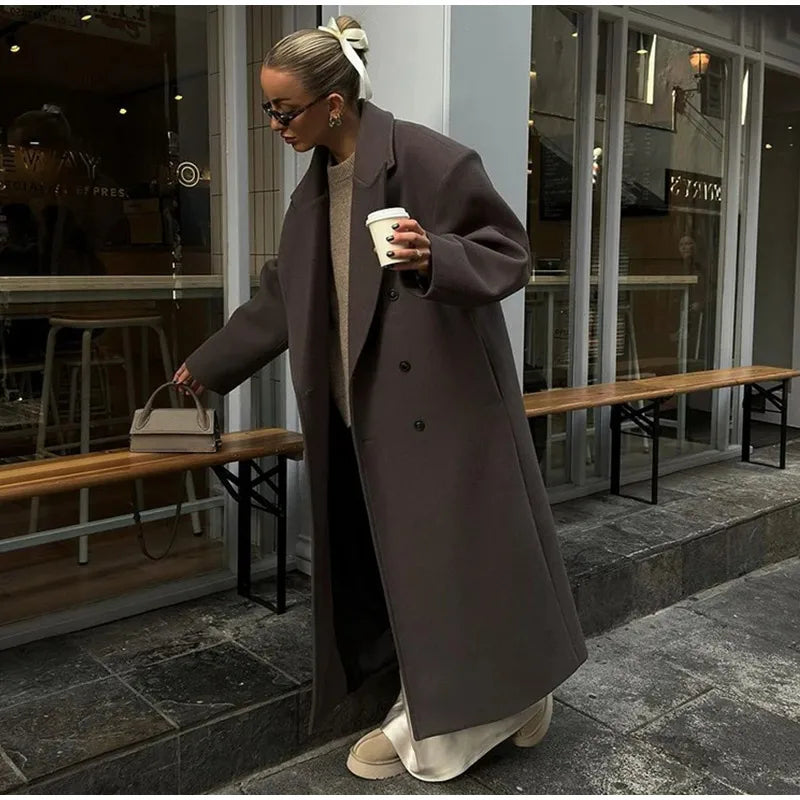 Long Coats Vintage Brown