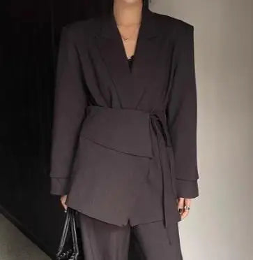 Waist Cinching Design Two-piece Set