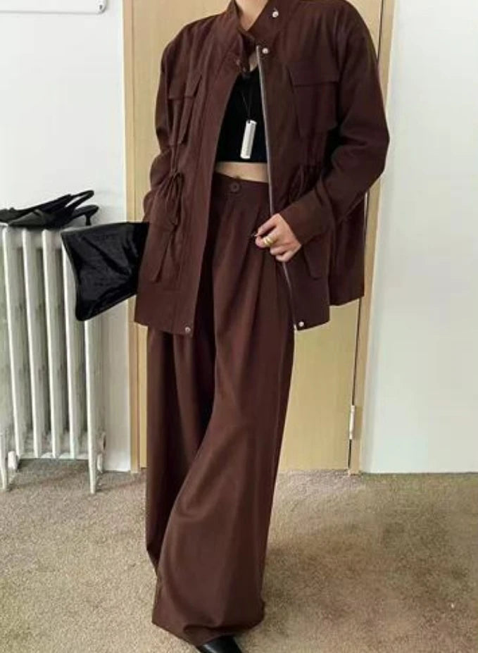 Shirt Pleated Skirt Two-piece Set