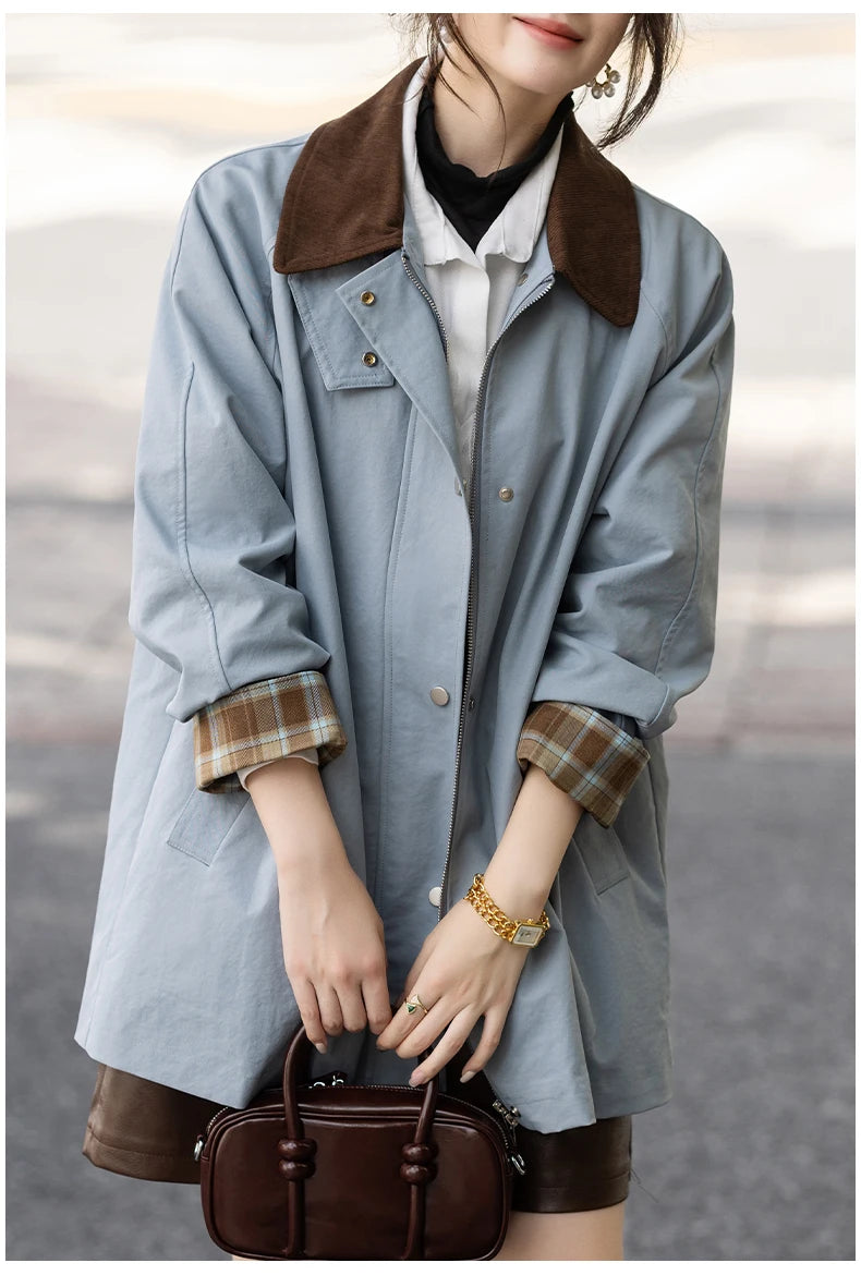 Baby blue jacket with beautiful details