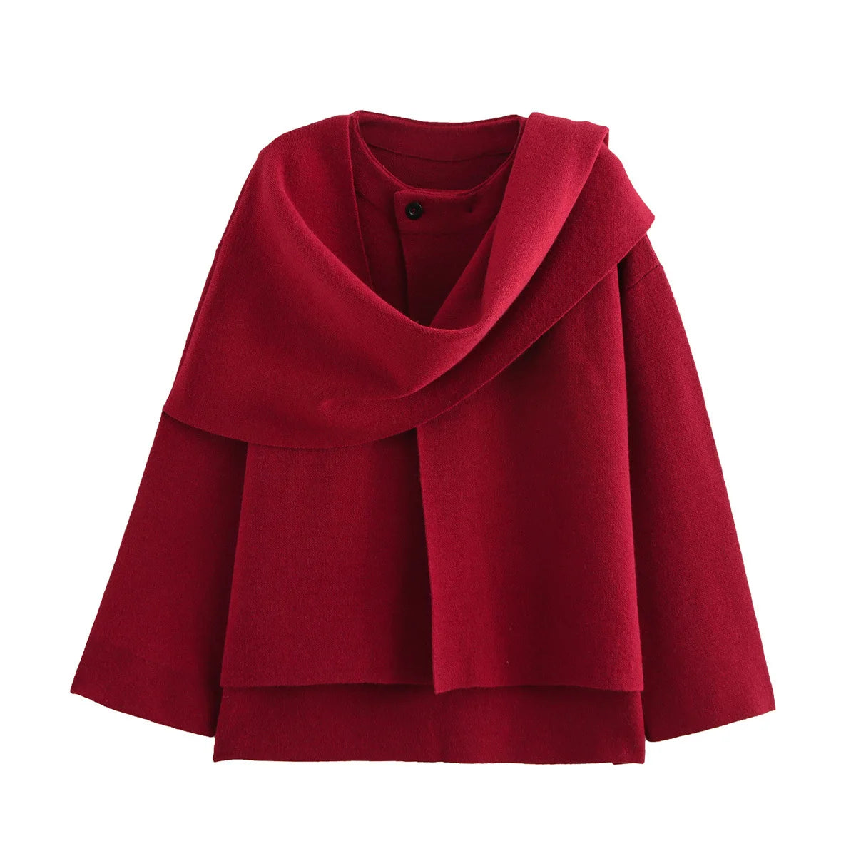 Scarf Coat Long Sleeve Streetwear Causal Coats