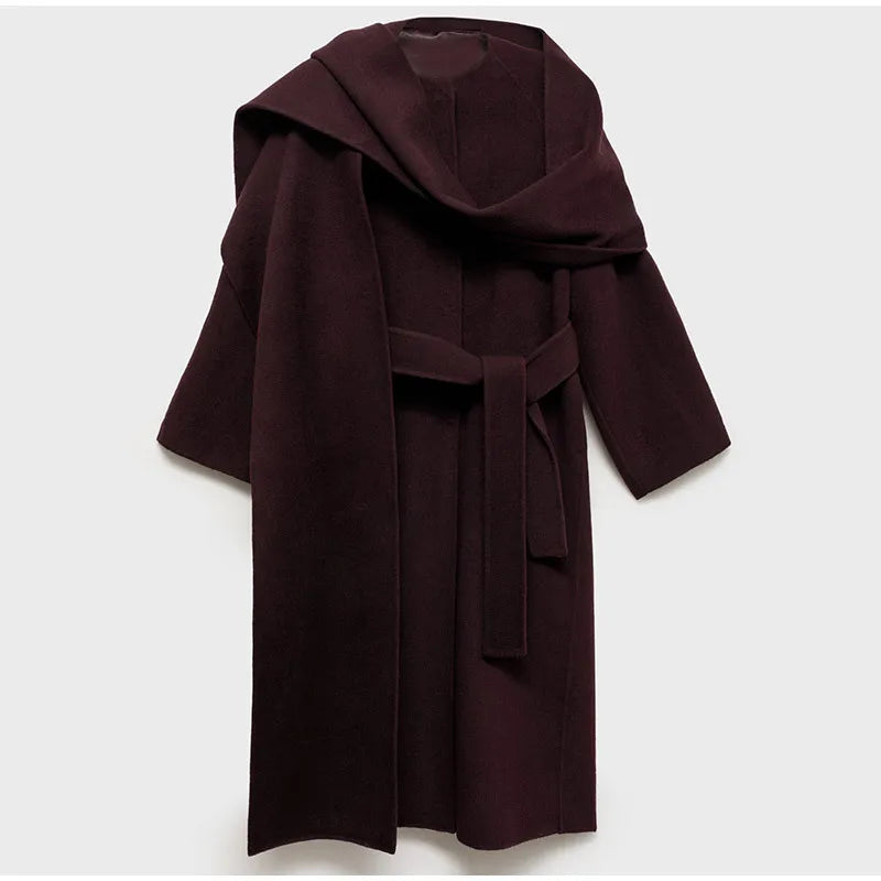 clothes scarf wine full sleeves