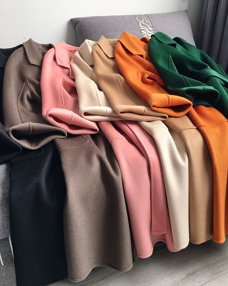 Casual Big Coat Lapel Long Seelve