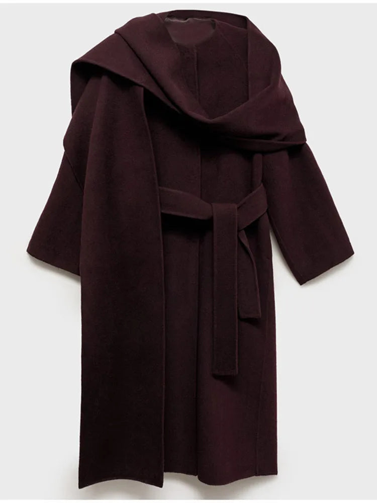 clothes scarf wine full sleeves